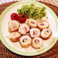 ♡Lycka♡'s cooksnap of when they made ささみのネギ梅チーズ巻.