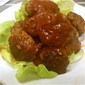 彩菜と藍のママ's cooksnap of when they made 玉ねぎ炒めない♩煮込み一口ハンバーグ★.