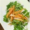 toujours＊'s cooksnap of when they made 水菜と柿のシンプルサラダ♪.