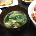 うめゆめ's cooksnap of when they made ふわふわ♪たまごわかめスープ.