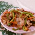 赤い電話's cooksnap of when they made ピーマンと豚肉のゴマ味噌炒め.