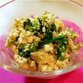 おたけむら's cooksnap of when they made 菜の花とにんじんの白和え　ひな祭りにも♪.
