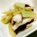 おたけむら's cooksnap of when they made マジックソルトでセロリとたこの炒め物.