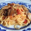 スローライフさん's cooksnap of when they made ベーコンとしめじのペペロンチーノ.