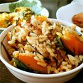 DDmama☆'s cooksnap of when they made 塩昆布で美味しい！かぼちゃの炊き込みご飯.