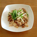tsugiri's cooksnap of when they made 簡単まかない☆水菜と豚肉のおこげご飯.