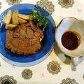 まろん☆'s cooksnap of when they made 簡単味付け♡わさび醤油deステーキ.