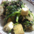 いにゃーみゅ's cooksnap of when they made 厚揚げとほうれん草の味噌バター炒め.