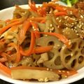 踊るマンゴ's cooksnap of when they made 簡単美味☆レンコンきんぴら.