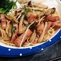碧きりん's cooksnap of when they made ベーコンとしめじと水菜の和風パスタ.