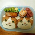 こゆたんてとママ's cooksnap of when they made 妖怪ウォッチ♡お稲荷ジバニャン♡キャラ弁.