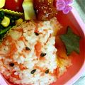 あゆももとも's cooksnap of when they made キャラ弁に！❤いちごのおにぎり❤.