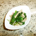 akiko_ara's cooksnap of when they made 菊菜とえのきの塩こぶ和え.