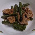 はーとぴーちゃん's cooksnap of when they made 豚肉といんげん炒め「ごま風味」.