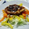 パペット310's cooksnap of when they made すごくおいしい！フライパンひとつで＾＾かじきの和風オニ照りとたっぷり野菜ソテー.