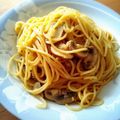 JASA's cooksnap of when they made ウニがない時のためのウニソースパスタ.