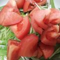 かぴーな's cooksnap of when they made 簡単♪水菜とトマトのマヨポンサラダ.