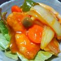 咲わんこ's cooksnap of when they made 鶏肉とじゃがいものケチャップ甘酢あん.