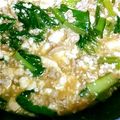 テンchan's cooksnap of when they made 小松菜と豆腐のピリ辛煮.