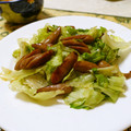 ローズレース's cooksnap of when they made レタスとウインナーのオイスターソース炒め.