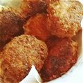 ゆにめら's cooksnap of when they made ジューシー！冷めても美味しいメンチカツ.