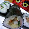 みひろママ's cooksnap of when they made 恵方巻き.