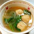 gomanyanko's cooksnap of when they made ★ほうれん草と肉団子･春雨のスープ★.