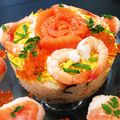 ユキティママ's cooksnap of when they made ひな祭り✿ちらし寿司✿ラップで簡単.
