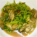 ⓟⓔⓟⓔ's cooksnap of when they made カキと豆苗の簡単中華炒め.