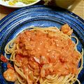 桃ねぇ's cooksnap of when they made シーフードトマトクリームパスタ.