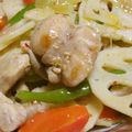 Rick_t's cooksnap of when they made ★簡単★鳥肉のレンコン炒め.