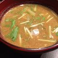 liarra's cooksnap of when they made 水菜の豆乳味噌汁.