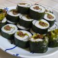 nasubeam's cooksnap of when they made 牛☆焼肉海苔巻き.