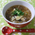 moruchama's cooksnap of when they made きのこの中華スープ.