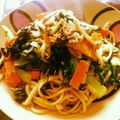 selyka's cooksnap of when they made めんつゆで！焼うどん.