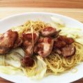 直井きなこ's cooksnap of when they made ちょっぴり贅沢な鶏もも肉の塩焼きそば.