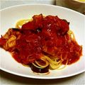 SGCERK's cooksnap of when they made レンジで簡単⭐️ささみと茄子のトマト煮.