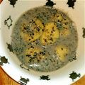 もんすけまま's cooksnap of when they made さつま芋団子の黒胡麻しるこ.