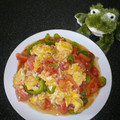 rubykermit's cooksnap of when they made ほんのり甘いトマト卵炒め.
