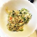 mykn23's cooksnap of when they made 春雨入りほうれん草の白和え.