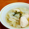 しじみごはん's cooksnap of when they made 白菜とネギ生姜鶏団子のスープ.