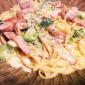 yuuuuki♡'s cooksnap of when they made 粉チーズでコクＵＰ！牛乳でクリームパスタ.