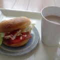 yukina007's cooksnap of when they made ブルーベリーベーグル.