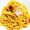 まーんだ's cooksnap of when they made カニとベーコンの濃厚トマトクリームパスタ.