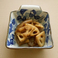 puniＫ's cooksnap of when they made 蓮根とこんにゃくの炒め物.