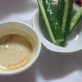 miyuki12's cooksnap of when they made 野菜丸かじり!!梅マヨソース.