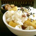 haruch1's cooksnap of when they made さつまいもご飯.