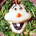 じんじんじんぎすかん's cooksnap of when they made 大根おろしアート♡オラフ.