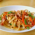 ❁ユリメッコ❁'s cooksnap of when they made 簡単すぎるバターしょうゆ焼きうどん.