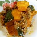 カピバラのお嫁さん's cooksnap of when they made 【ルクエで作る】かぼちゃのそぼろ煮.